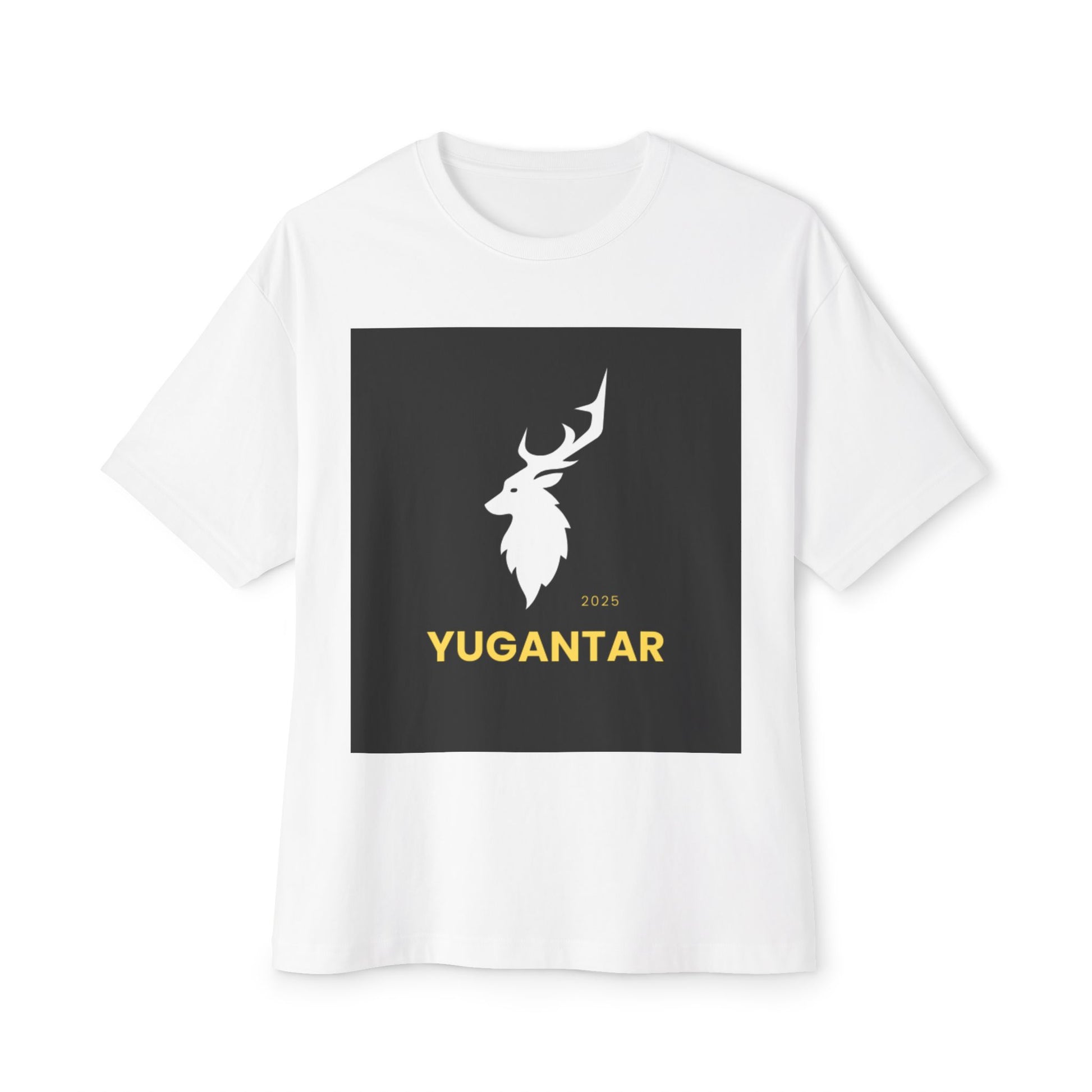 YUGANTAR Unisex Oversized Boxy Tee, Casual Tee, Graphic T-Shirt, Streetwear Top, Festivals, Cozy Wear, Gift Idea