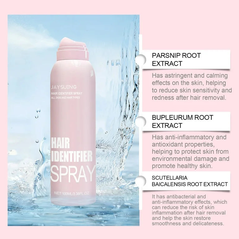 Hair Identifier Spray |  Face Shaving With 4 Pcs Razor |  Moisturizing and Skin Care Dermaplaner Spray | Skin Body Face Hair Identifier Spray | Face Hair Removal For Women
