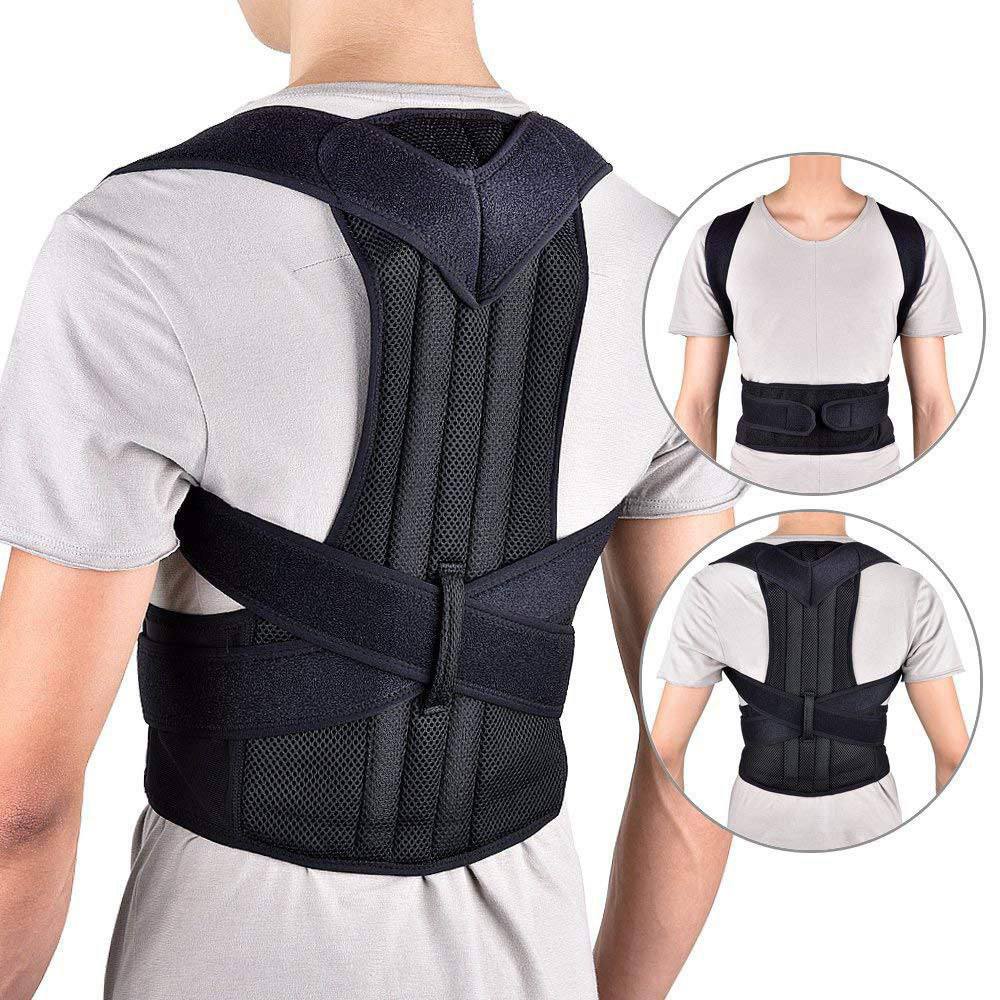 Heavy Back Posture | Shoulder and Back Posture Corrector Belt | Adjustable Upper Back Brace |